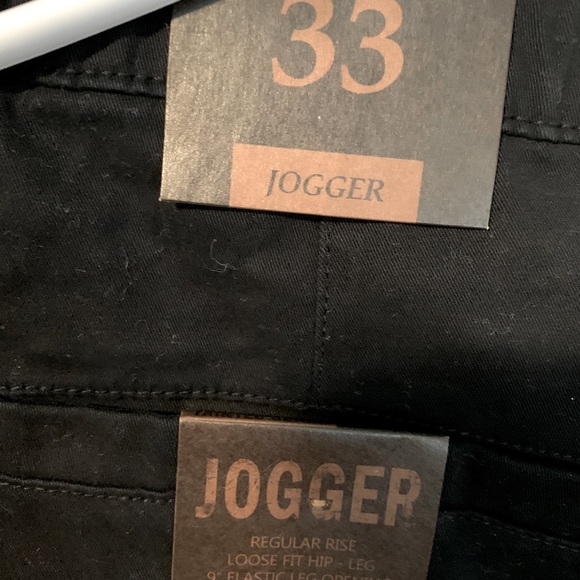 Mens Black Tainted Denim Jogger - Picture 4 of 4